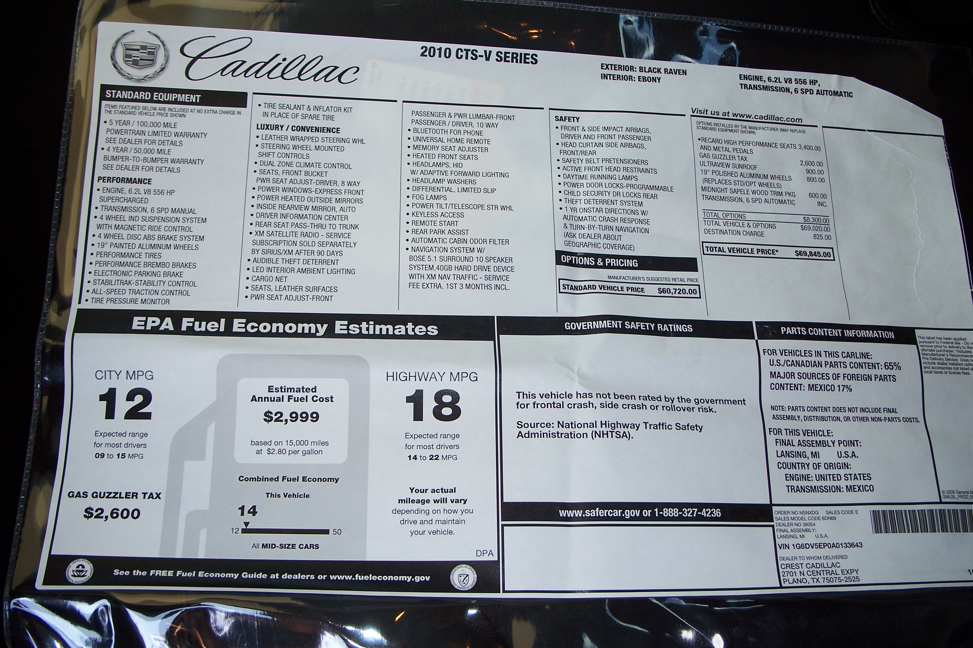 Test Drive 2010 Cadillac Cts V The Pickup Caddyinfo