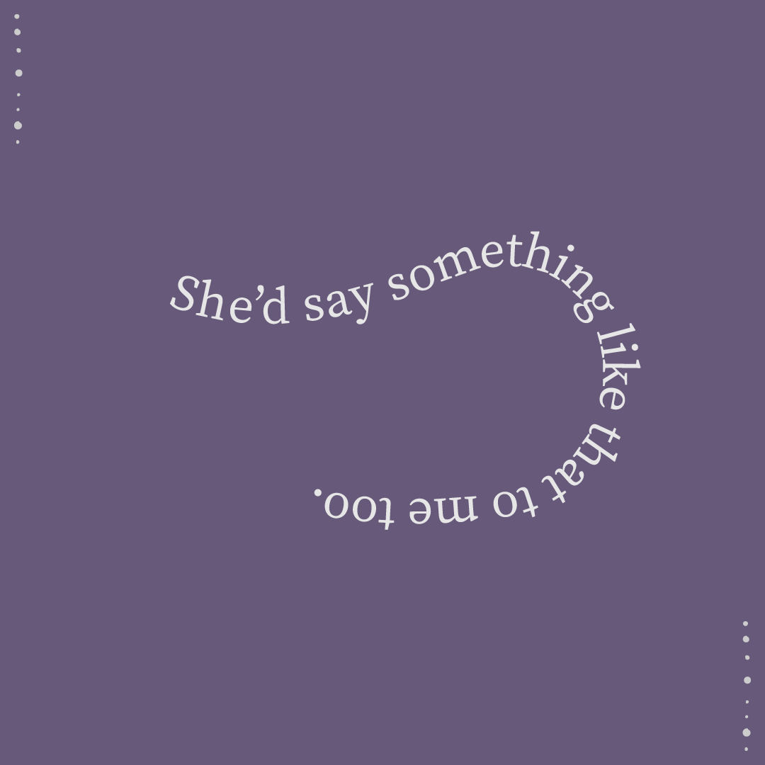 Story slide for Represent Zine focused on body positivity, depicting the story with heavy typography.