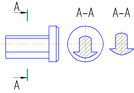 как нарисовать разрез