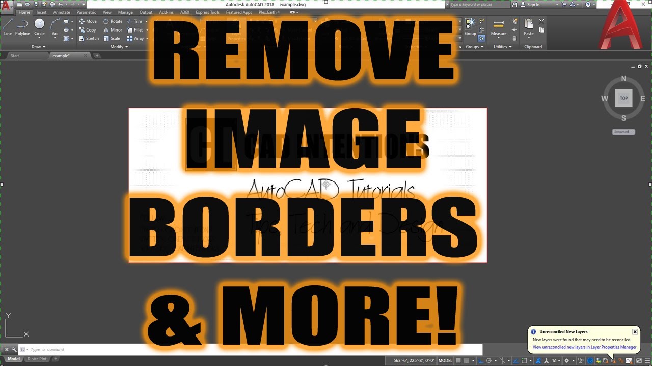 AutoCAD How To Remove Border From Images Plus PDFs A Quick Trick 2 Minute Tuesday CAD 