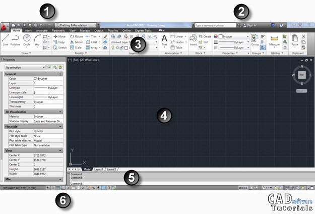 The Autocad Window A Quick Overview Cad Software Tutorials - Light Image Collection - Desktop Quality