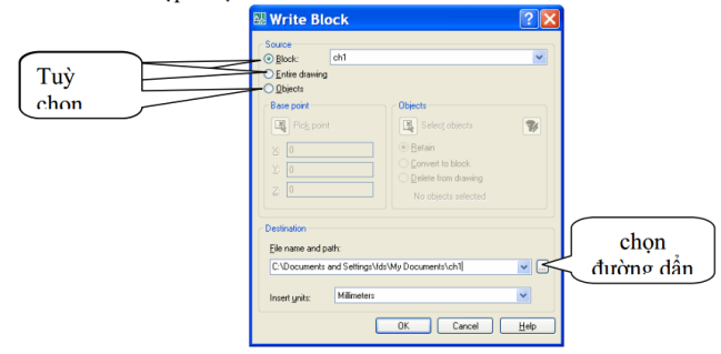 Block trong autocad