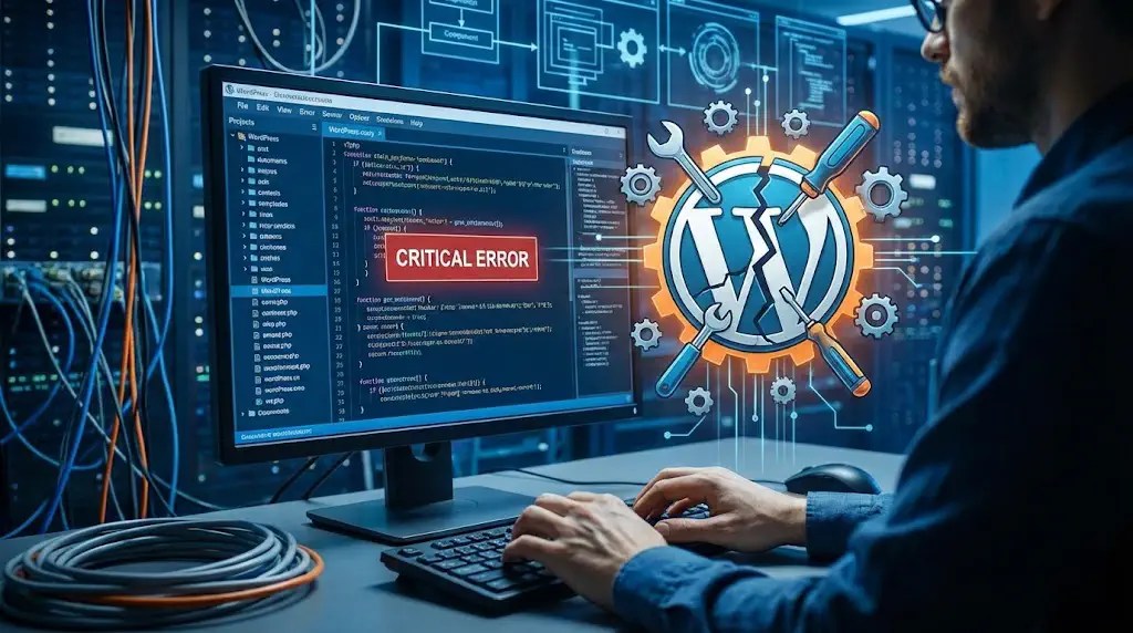 워드프레스 사이트에서 치명적인 오류 문제 해결 작업
