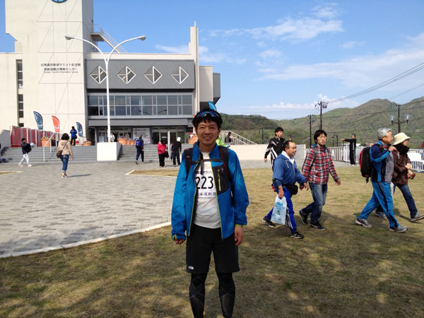 走る前の元気な姿