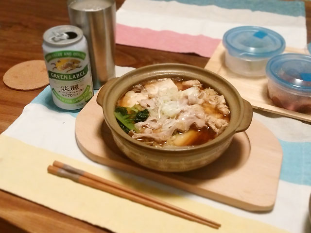 相撲＋鍋＋ビール