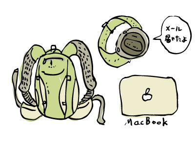 仕事しながら昼ジョグ