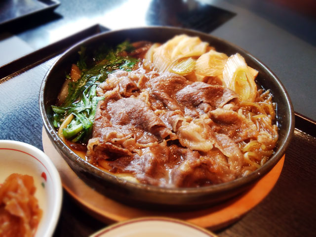 木曽路の「すき焼き定食」