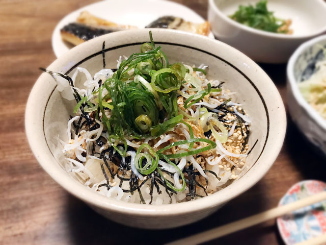 卵かけご飯にショウガ