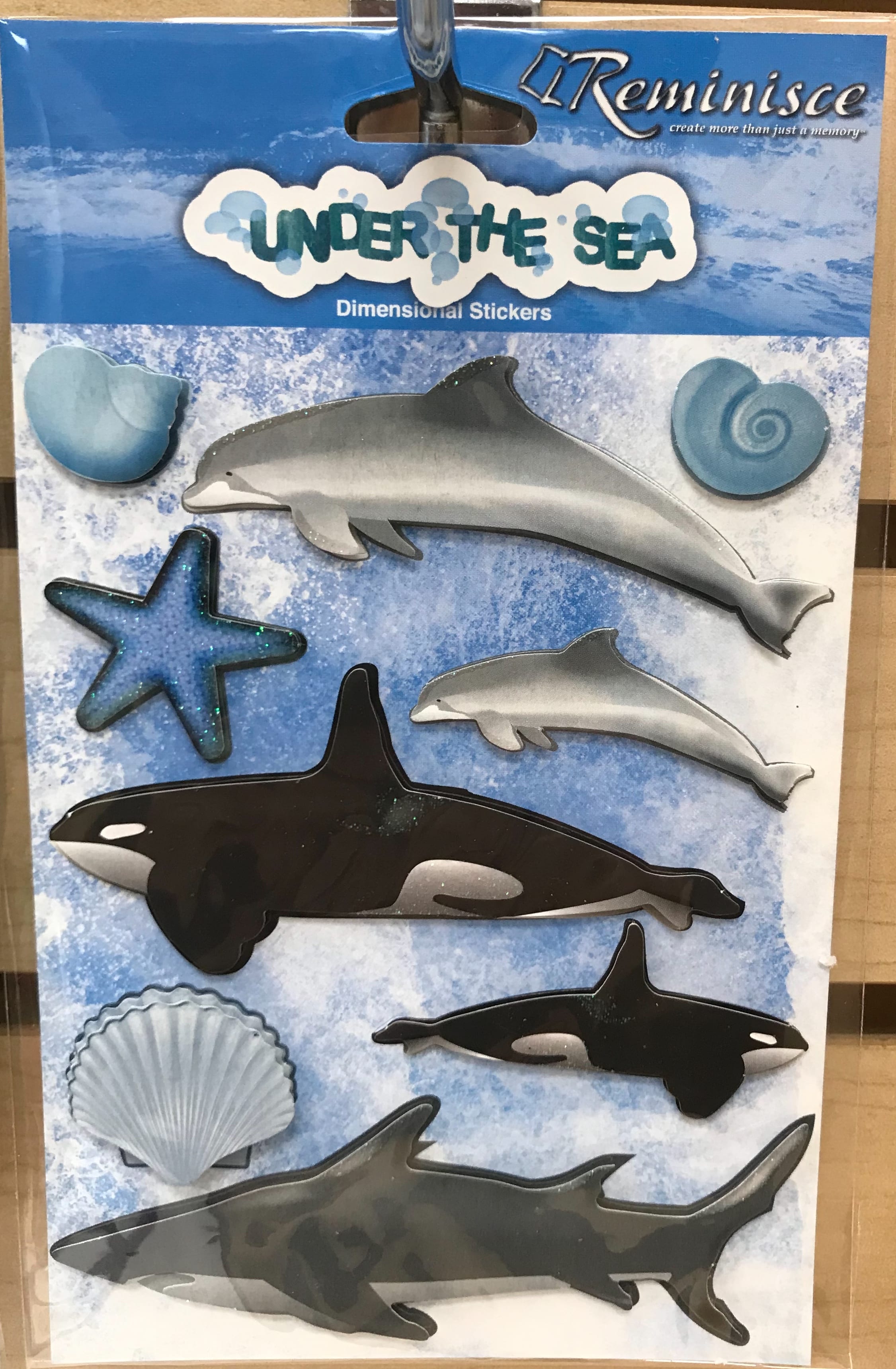 sea creatures 3d stickers cafe crop