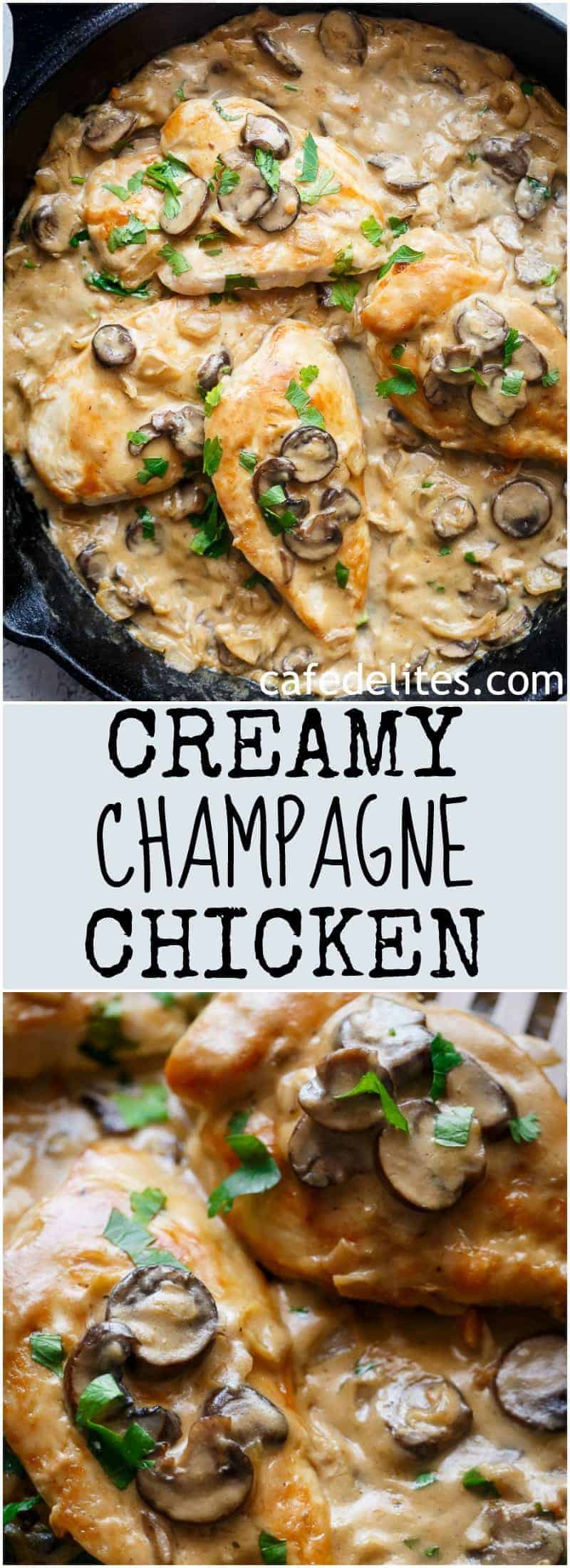 pics Champagne Chicken Recipe Slow Cooker creamy champagne chicken cafe delites
