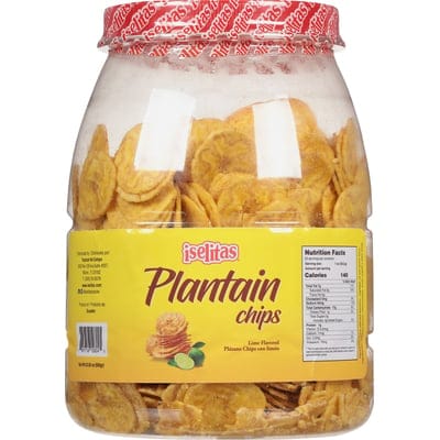 Iselitas Lime Plantain Chips 22.9 Ounces