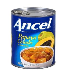 Ancel Papaya Chunks in heavy syrup 34oz