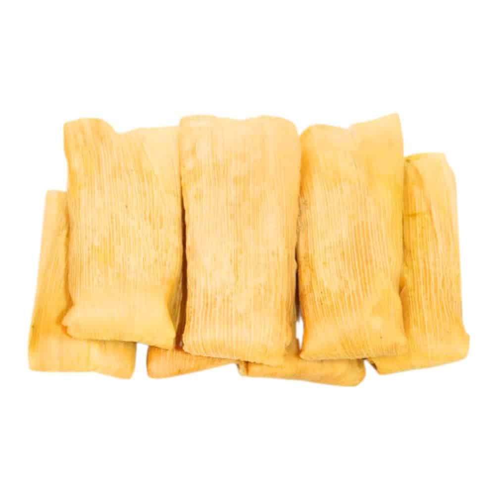 Cuban tamal in a corn husk