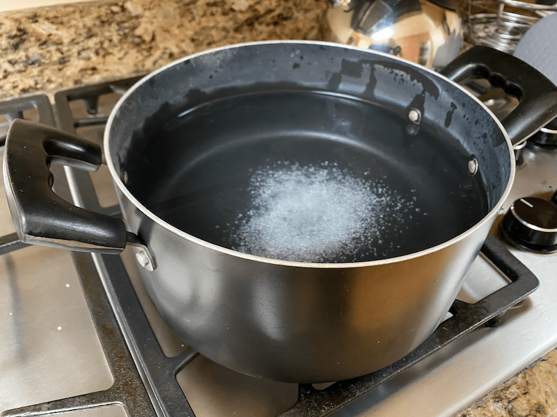boiling water