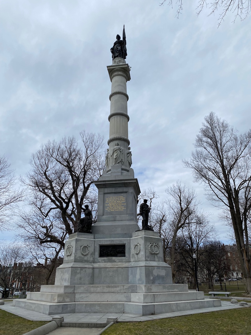 Boston Common soldiers and sailors monument