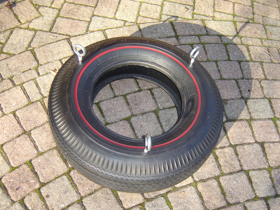 tire swing set up
