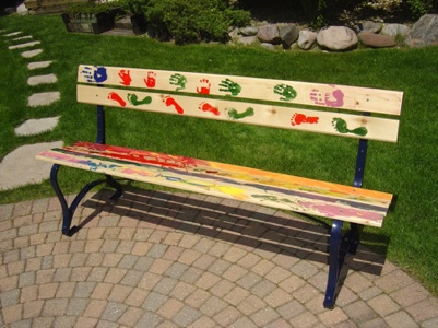 outdoor bench