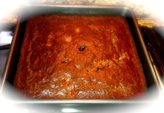 chocolate cake baked