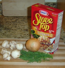 Semi-homemade stuffing