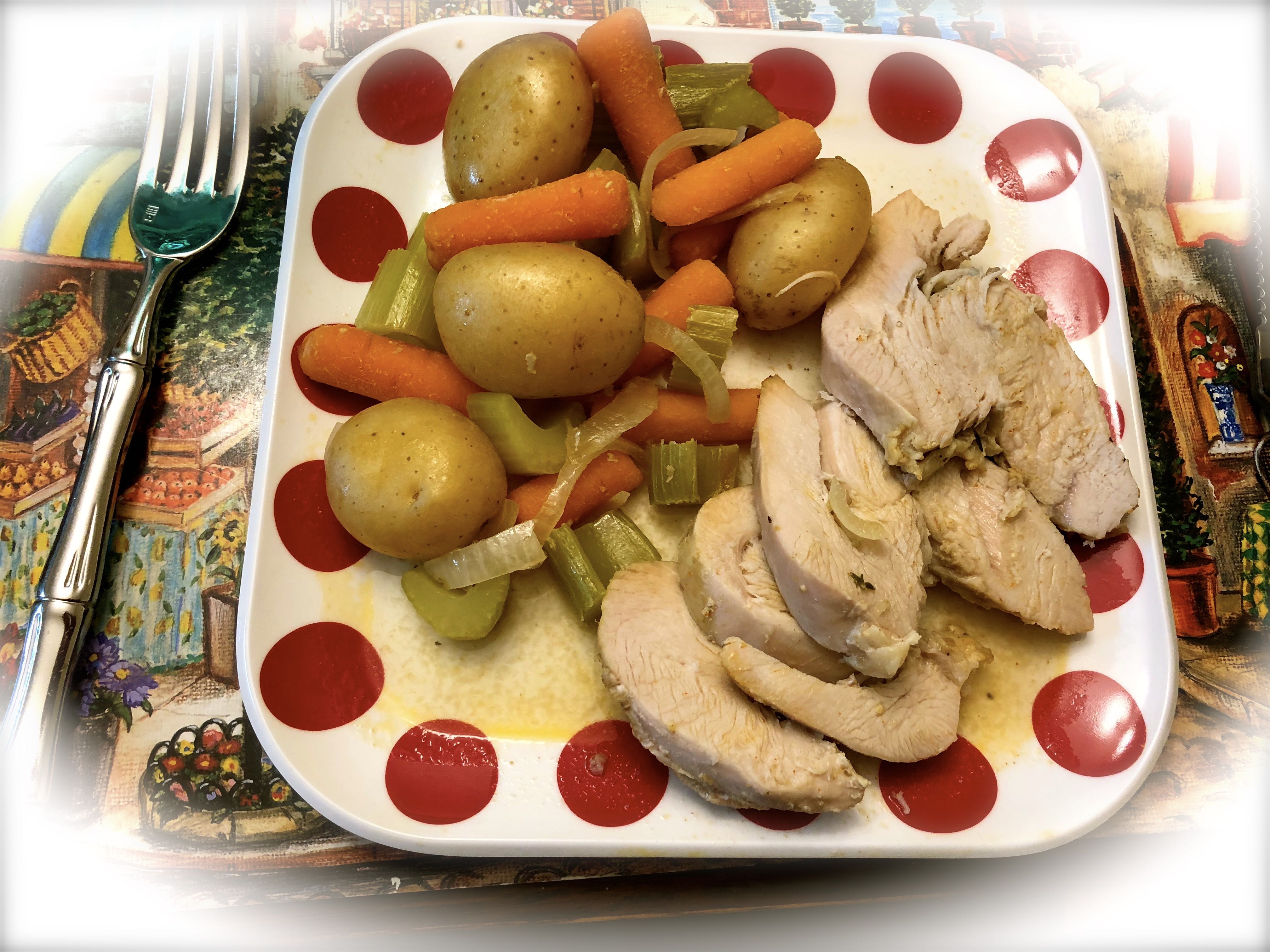 Herb turkey in slow cooker