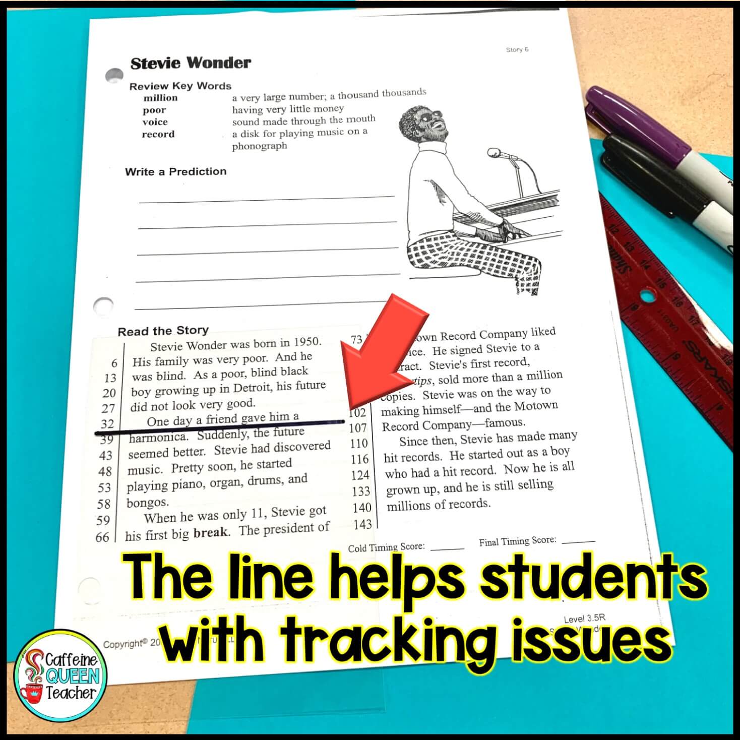 Improve Student Reading with DIY Reading Guides Caffeine Queen Teacher