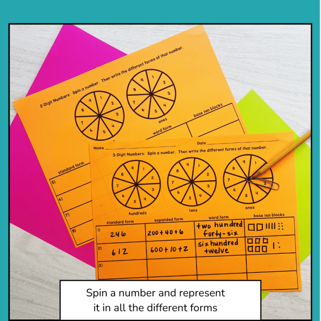 Spin and represent numbers in all the different number forms