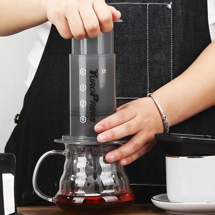 ⁦YUROPRESS COFFEE MAKER SET WITH FILTER⁩ - الصورة ⁦2⁩
