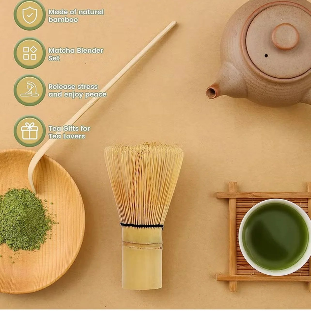 ⁦Matcha set 8 pcs - طقم ماتشا ٨ قطع⁩ - الصورة ⁦4⁩