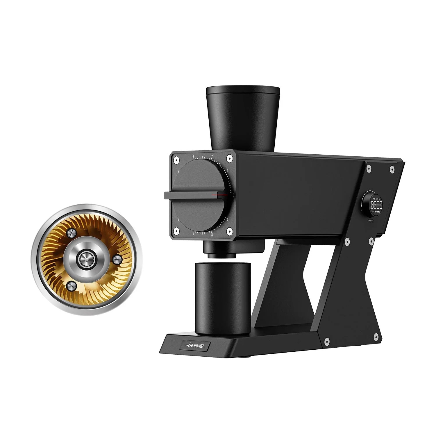 MHW-3BOMBER F74 Navigator Electric Coffee Grinder - Black