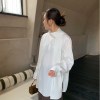 圍巾式飄帶領萊賽爾襯衫上衣
