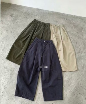 闆娘超推/帥氣褲頭抽繩闊腿褲：圖片 13