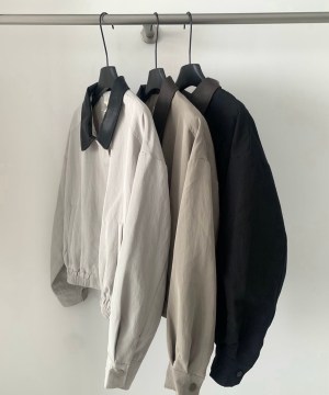 質感領接皮革防風外套：圖片 12