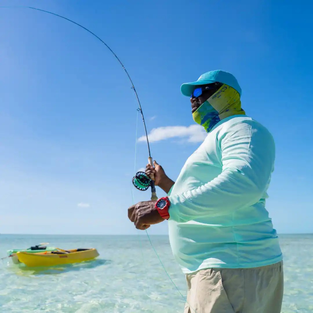 Caicos Media for the Environment story about sustainable fly fishing and bonefish habitats