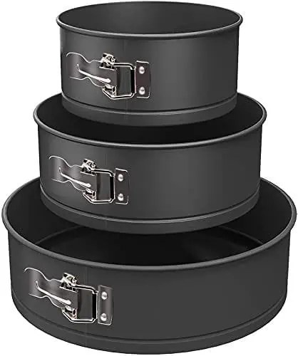 Premium Springform Pan Set for Perfect Cakes 4, 7, and 9 Sizes