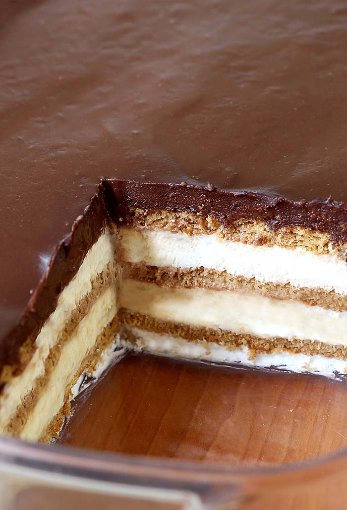 Take the whipping cream and mix on high speed until it becomes the consistency of cool whip.