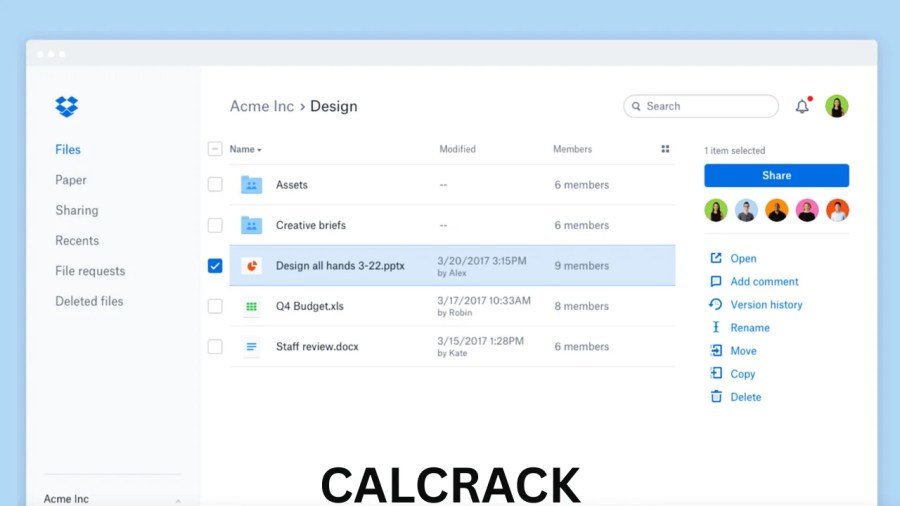 Dropbox collaboration features