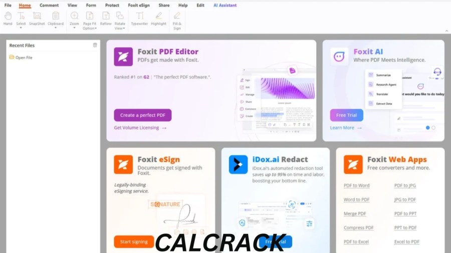 Foxit Reader Windows interface