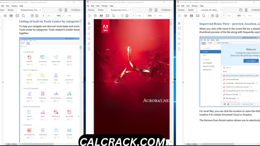 Adobe Acrobat Reader DC PDF reader interface