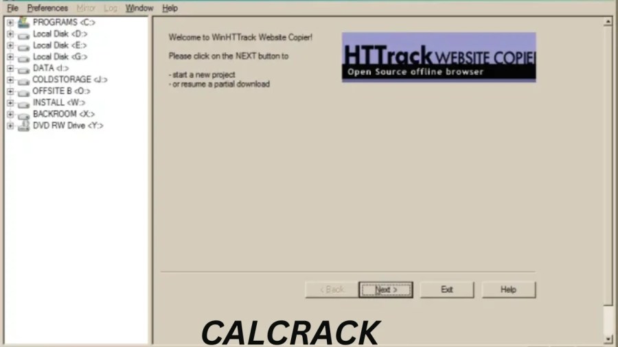 HTTrack website copying software