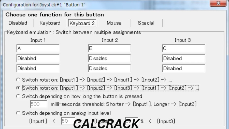 JoyToKey software for Windows 