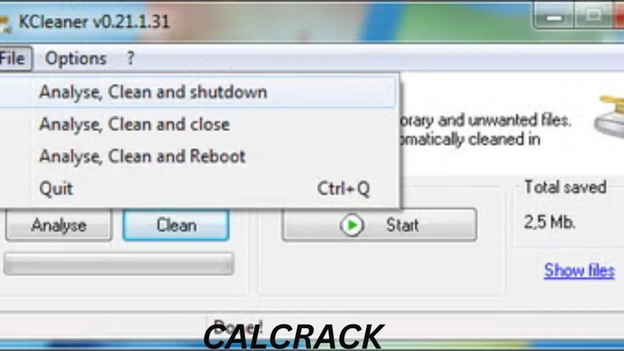 KCleaner disk cleaning software
