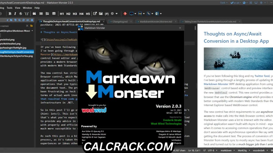Markdown Monster Markdown editor
