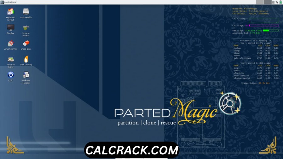 Parted Magic Disk Management Tool