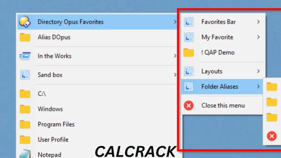 Quick Access Popup software