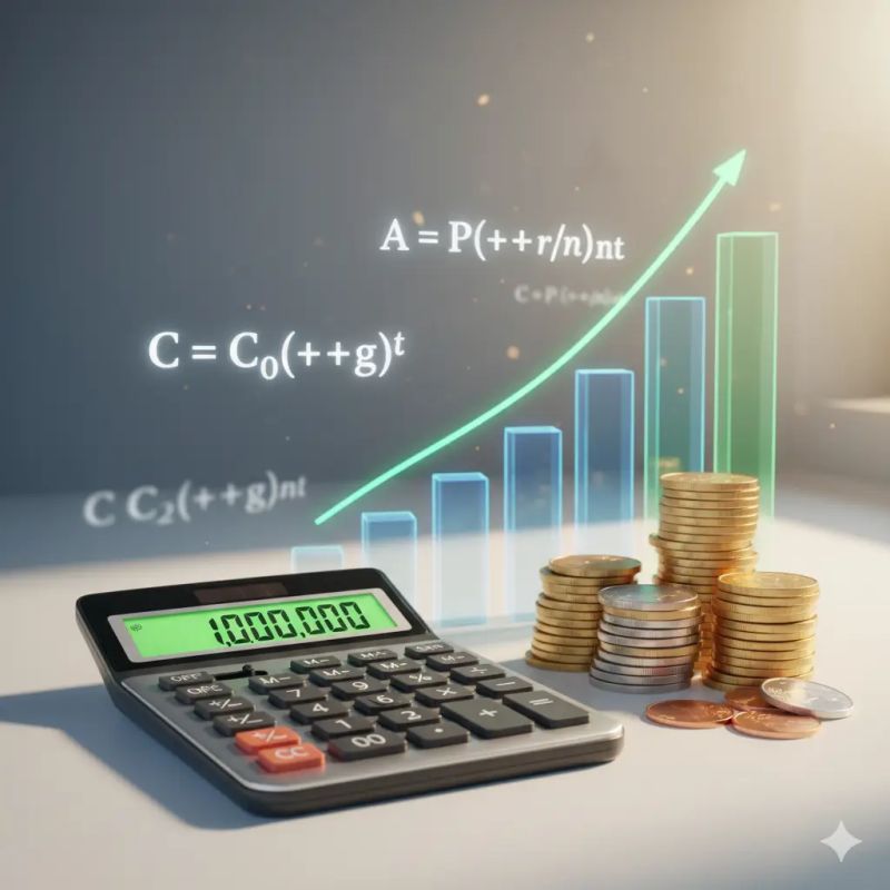 Compound Interest Formula Examples - Premium Dark Photo Gallery - HD