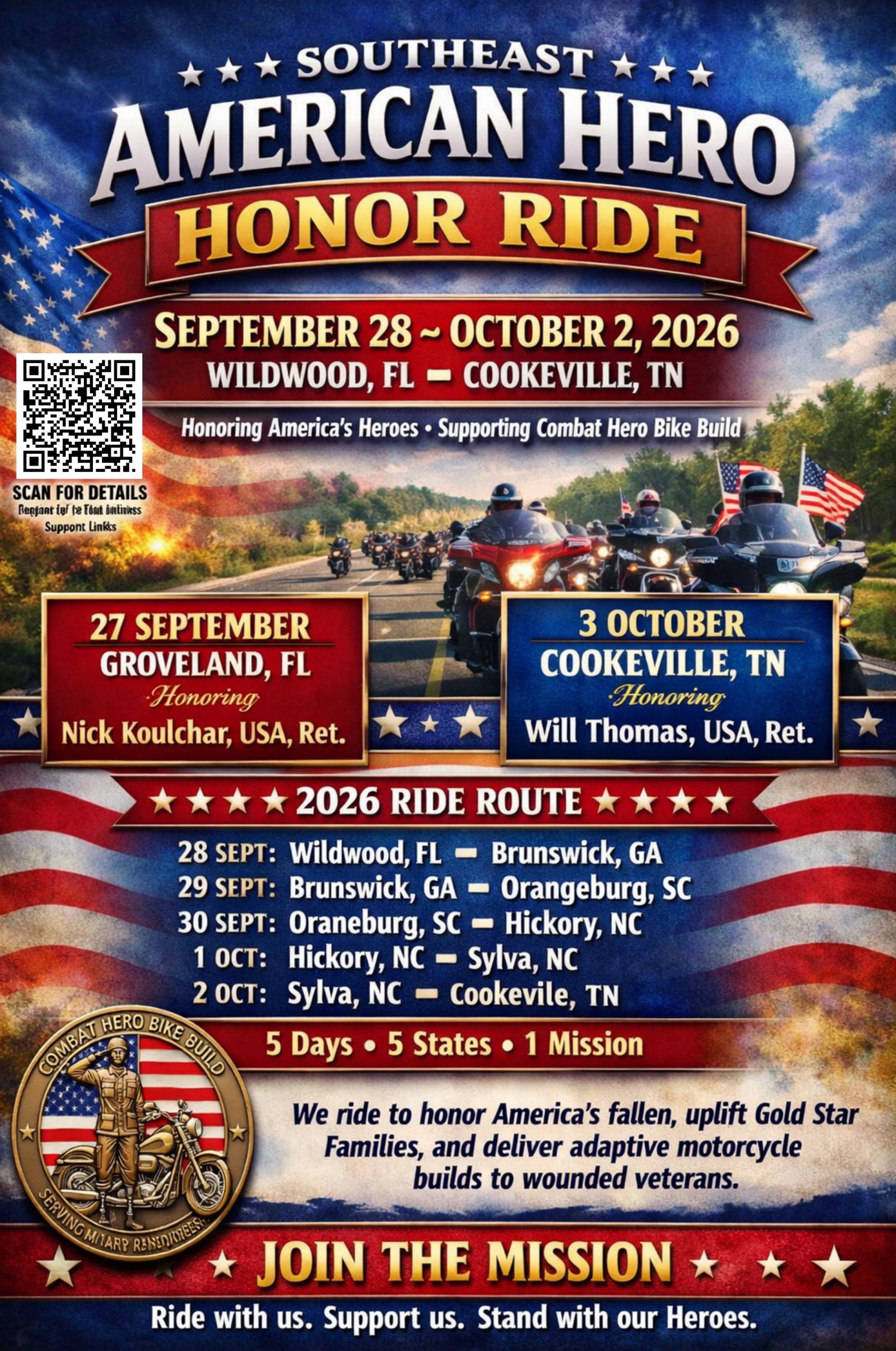 SouthEast American Hero Honor Ride