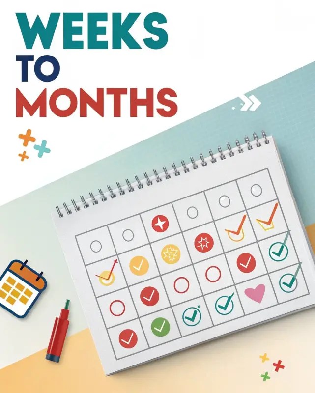 Weeks to months,months to weeks converter & guide