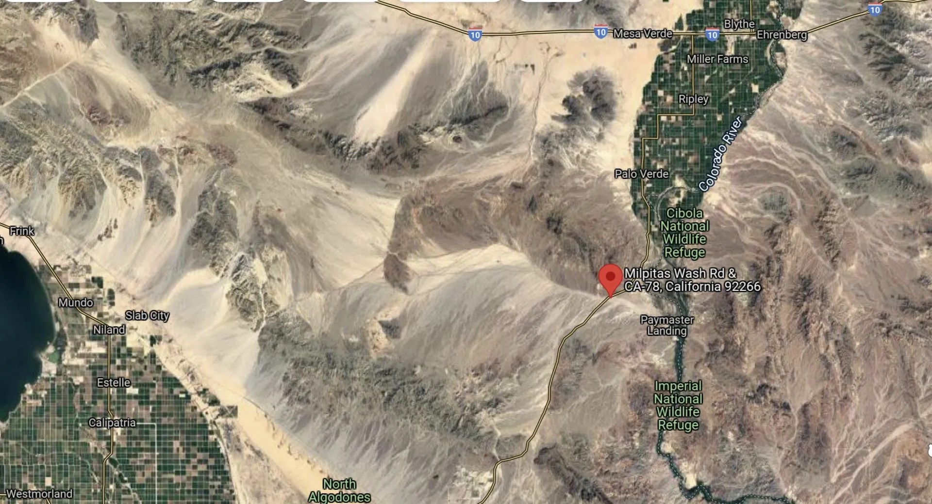 DNA Testing To Identify Possible Storm Victim Calexico Chronicle Milpitas Map 1 