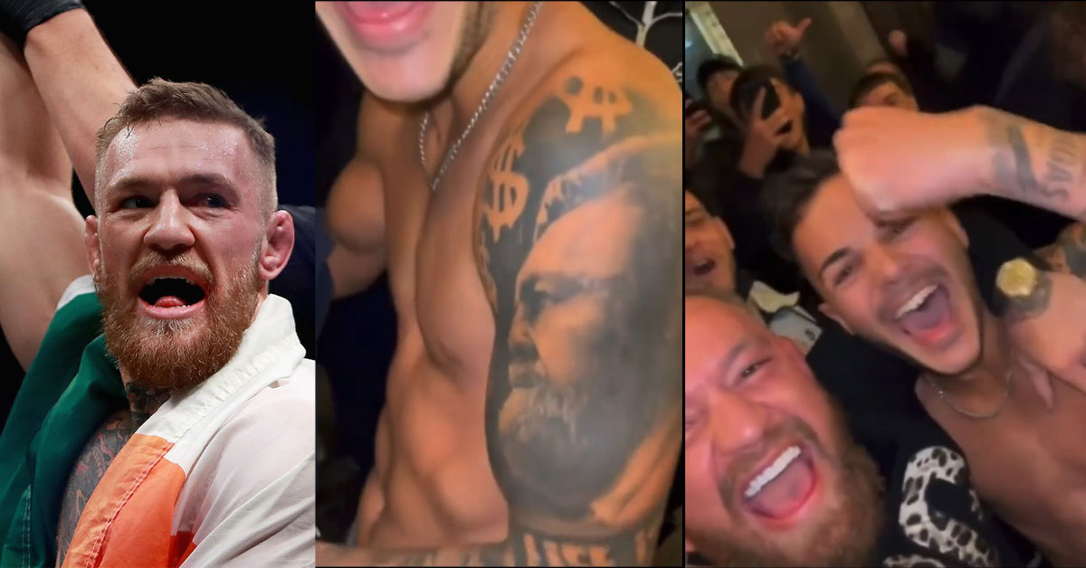 Conor Mcgregor Shares Video With Fan Who Tattooed His Face On Shoulder » Calfkicker.com 628_x_1200_jpg
