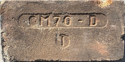 Marked face of GM70-D 1 firebrick